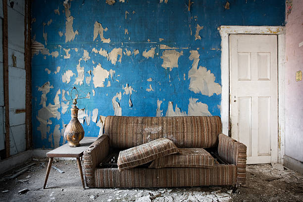 Retro Room.  abandoned stock pictures, royalty-free photos & images
