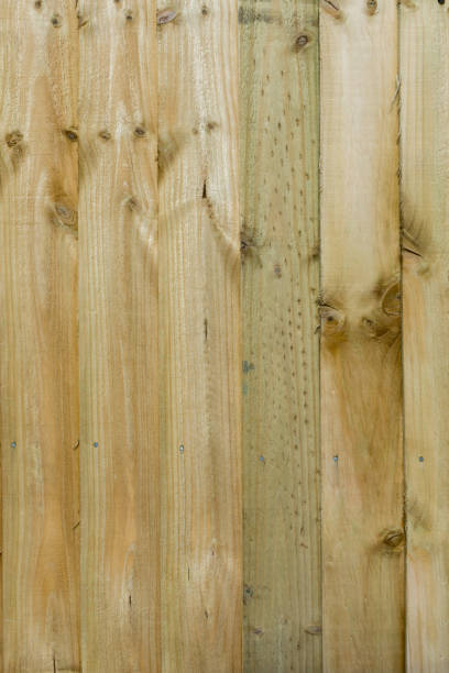 Retro wooden fence background. stock photo