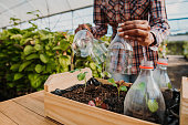 istock Reusing plastic to plant cultivate sustainability 1322221283