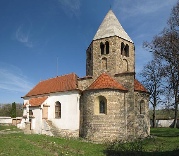 Reznovice church stock photo