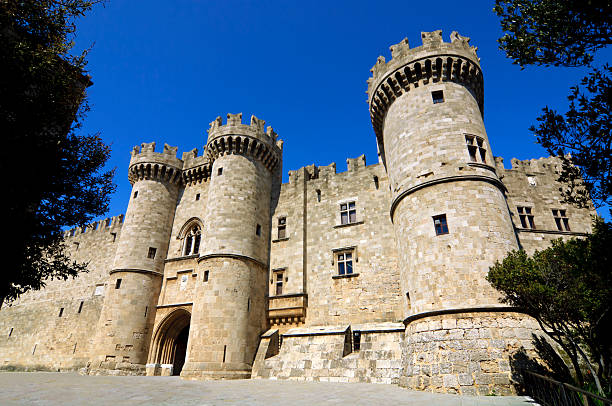rodi cavalieri castello medievale palazzo / - rodi foto e immagini stock