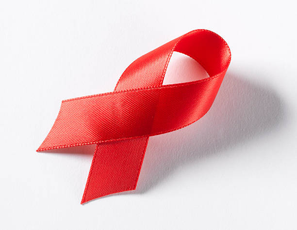 AIDS Ribbon stock photo