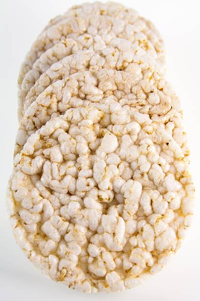 Rice Cakes Lying On Each Other stock photo