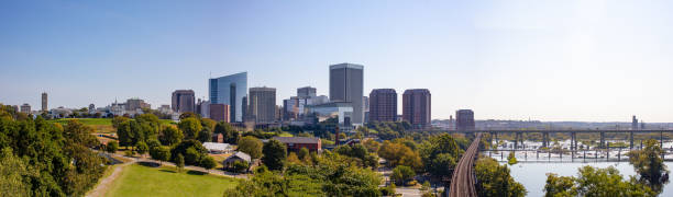 Richmond Richmond, capital city of the state of Virginia, United States of America, during clear sky richmond virginia stock pictures, royalty-free photos & images