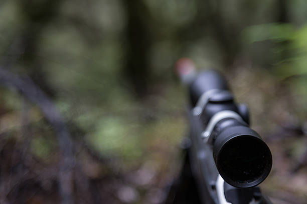 Rifle scope stock photo