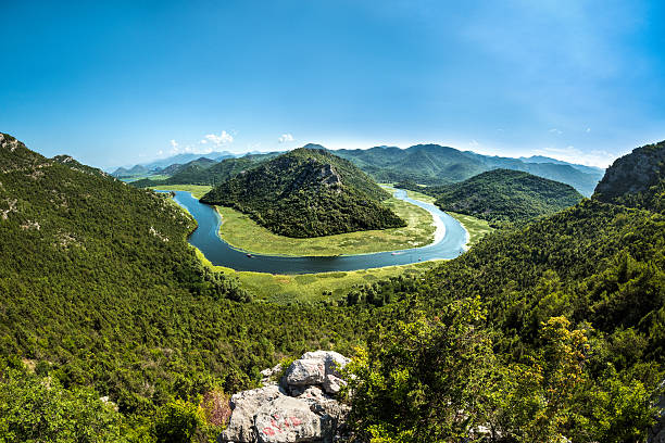 Rijeka Crnojevica, Montenegro stock photo