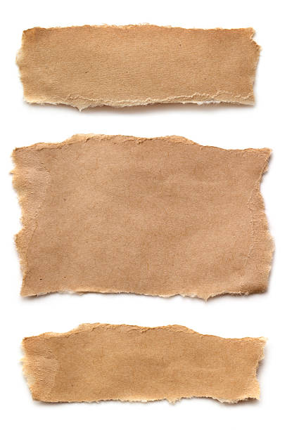 Ripped Brown Paper stock photo