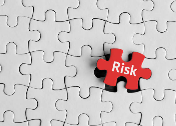 Risk, Puzzle concept. stock photo