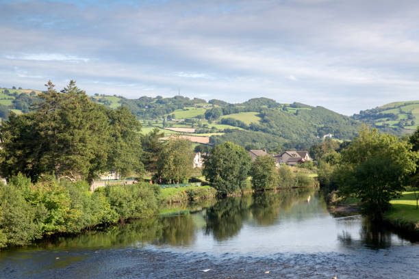 River Conwy in Wales, UK stock photo