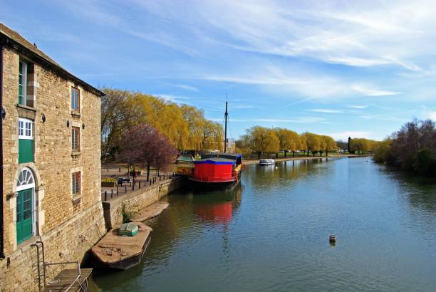 River Nene, Peterborough. stock photo
