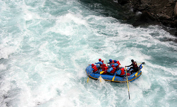 River Rafting chilko river british columbia/river rafting rapids river stock pictures, royalty-free photos & images