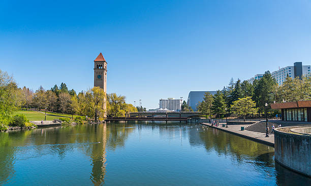 Riverfront Park ,Spokane,Washington,usa. stock photo