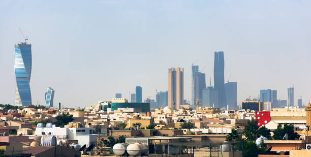 Riyadh City modern buildings stock photo
