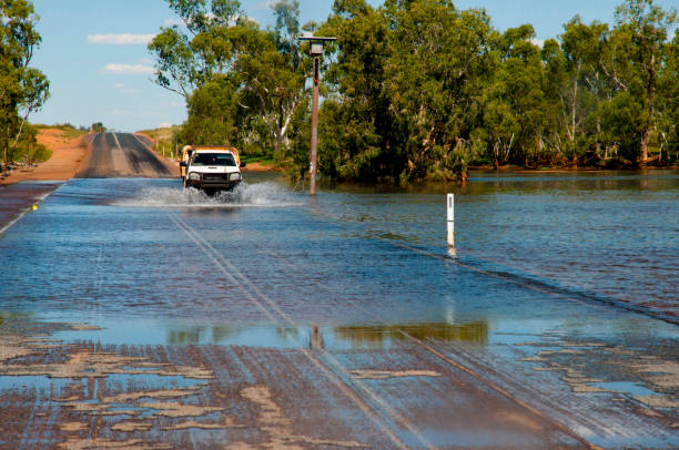 Road Flooding stock photo