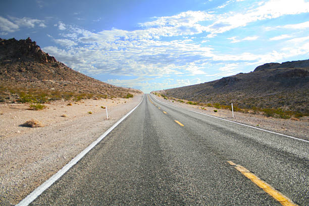 Road to Death Valley - Stock Image stock photo
