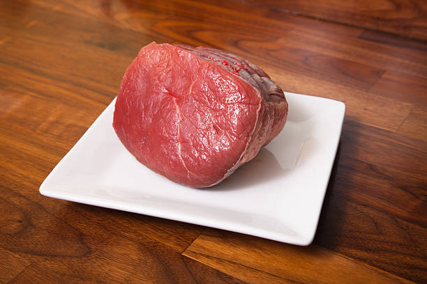 Roast beef joint stock photo