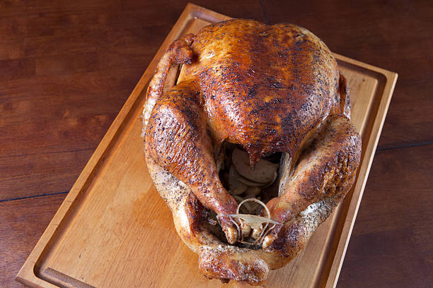 Roast Whole Turkey stock photo