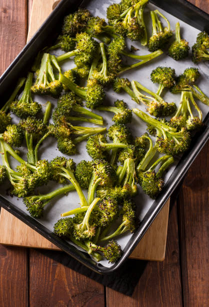 Roasted Broccoli stock photo