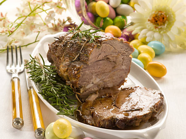 roasted meat stock photo