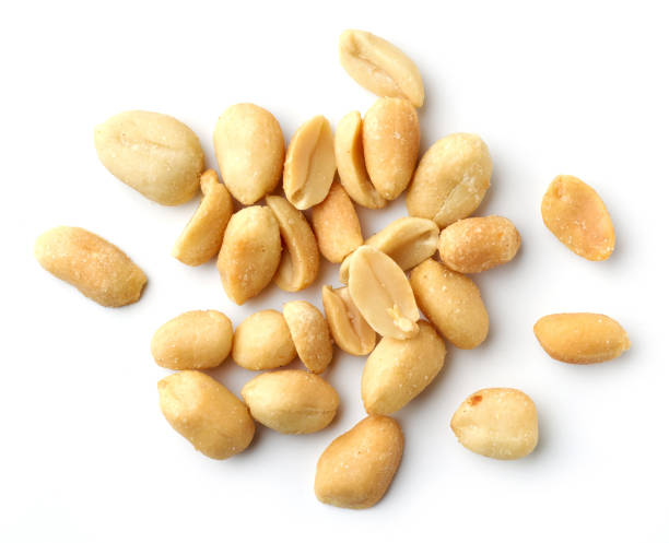 roasted salted peanuts stock photo