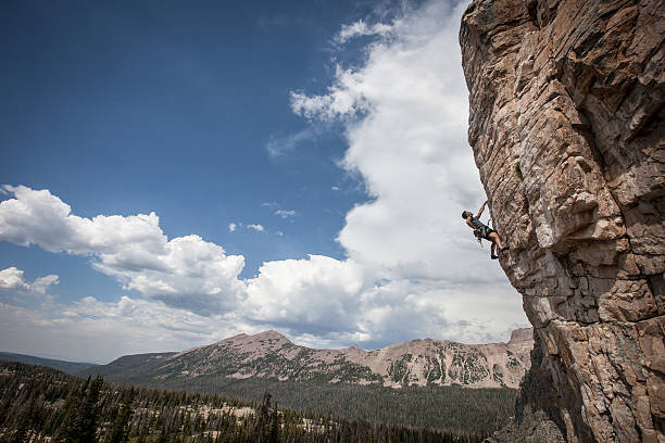 Rock Climbing stock photo