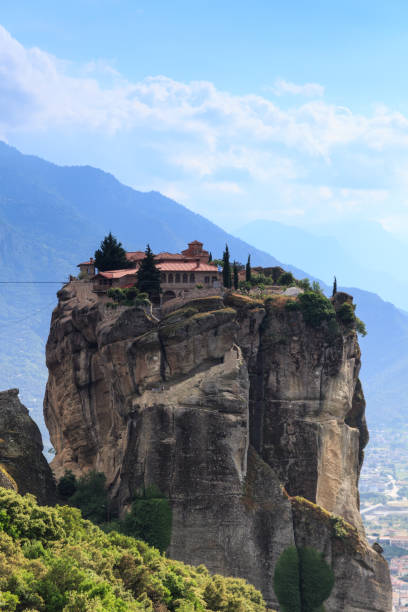 Rock monasteries Meteora - Greece stock photo
