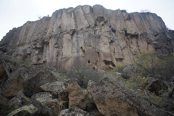 Rocky cliff stock photo