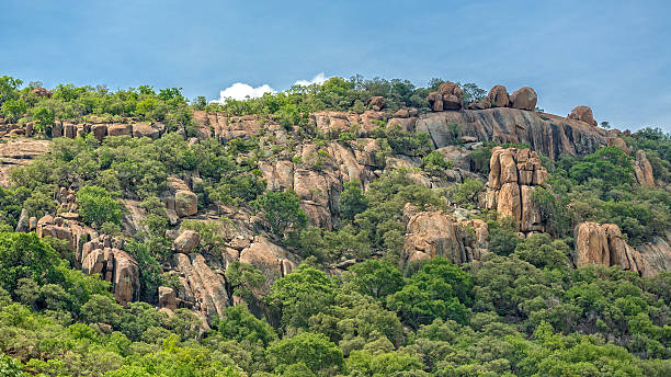 Rocky Hills of Gaborone stock photo
