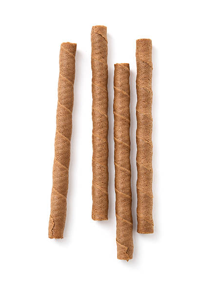 Rolled Wafer stock photo