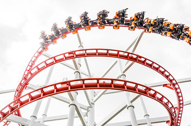 Rollercoaster stock photo