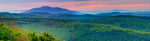Rolling Mountains of Vermont stock photo