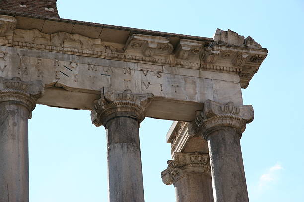 Roman Columns stock photo