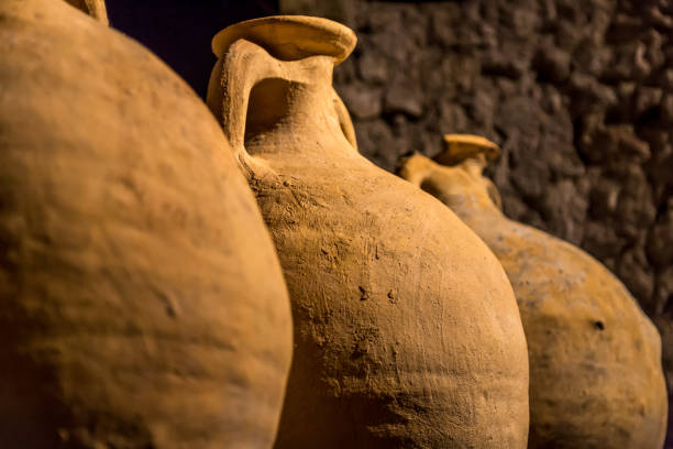 Roman Storage Vessels - Amphora stock photo