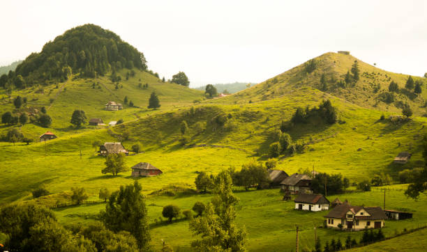 Romanian country side Romanian country side, Sirnea - Brasov bucegi mountains stock pictures, royalty-free photos & images