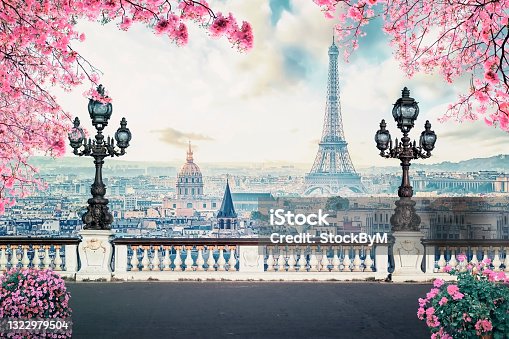 istock Romantic Paris City at spring 1322979504