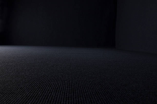 Room Carpeted In Black stock photo