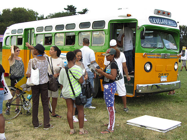 Rosa Parks Bus stock photo