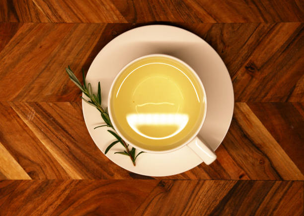 Rosemary tea stock photo