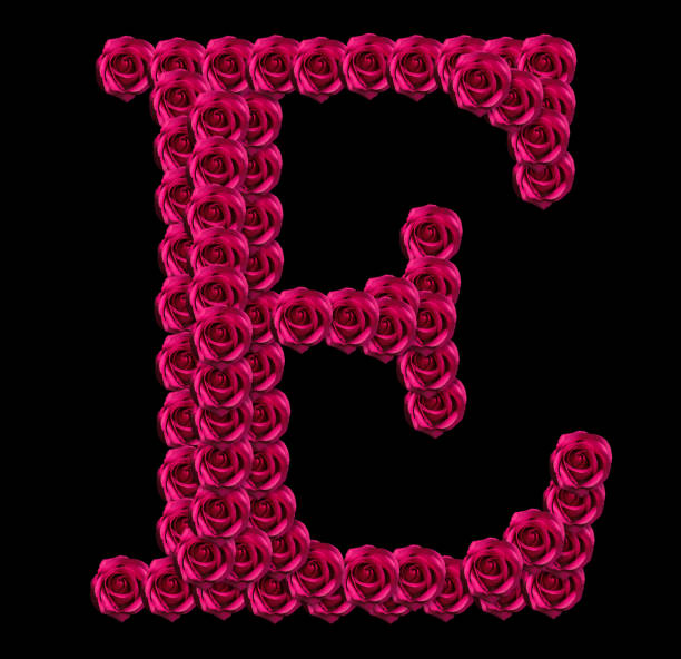 Alphabet Flower Rose Letter E Stock Photos, Pictures & Royalty-Free ...