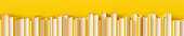 istock A row of yellow books on a yellow background. 3D rendering illustration. 1304710337