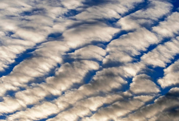 Rows of Clouds stock photo