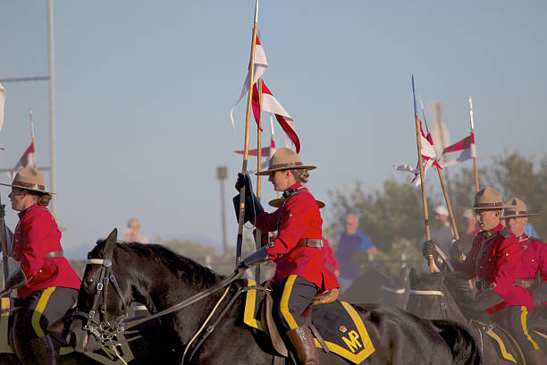 RCMP, Royal Canadian Mounted Police Musical Ride stock photo
