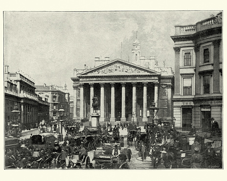 王立証券取引所、ロンドン、19 世紀後半 - ストックフォト・写真素材...