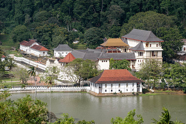 Royal Palace Complex of the former kingdom of Kandy stock photo