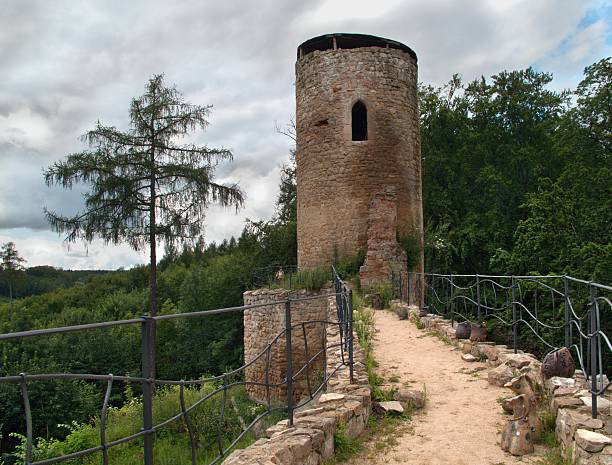 ruin castle Cimburk stock photo