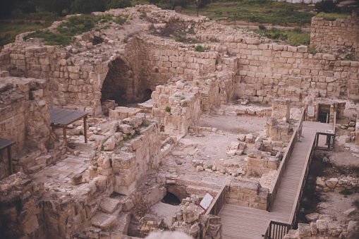 a Roman bath in central Israel