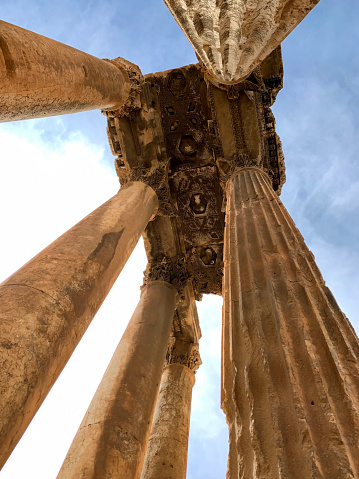 Ruins of Jupiter temple, Baalbeck, Lebanon.