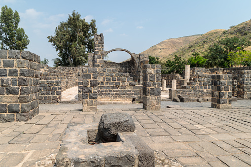 Ruins Of Kursi A Large Byzantine 8thcentury Monastery In Ruins Of Kursi A Large Byzantine 8thcentury Monastery In