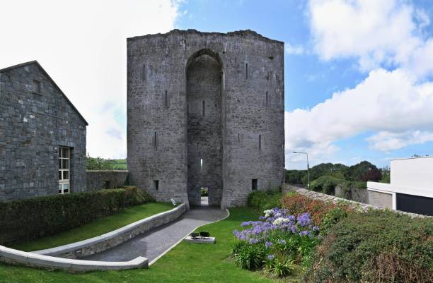 Ruins of Listowel Castle in southwestern Ireland stock photo