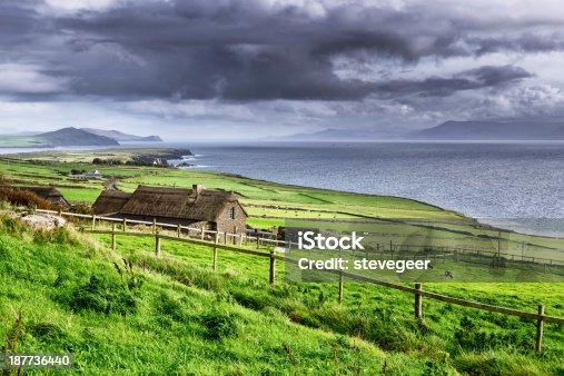 istock Rural coastal scene, Dingle Peninsula, Ireland 187736440